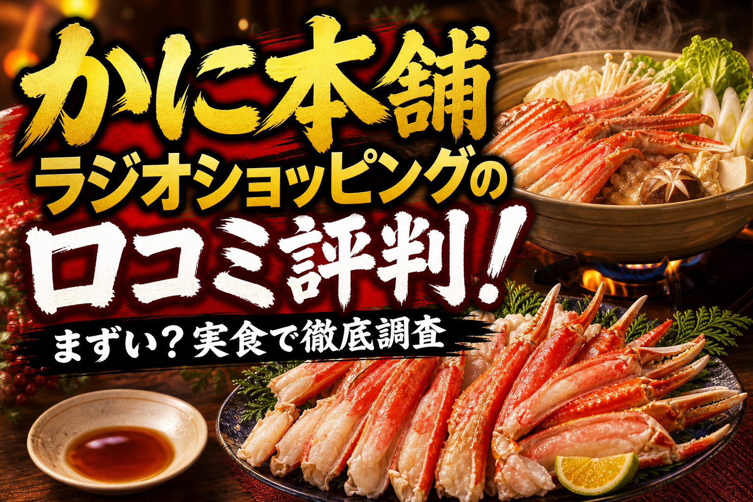 かに本舗ラジオショッピングの口コミ評判！まずい？実食で徹底調査
