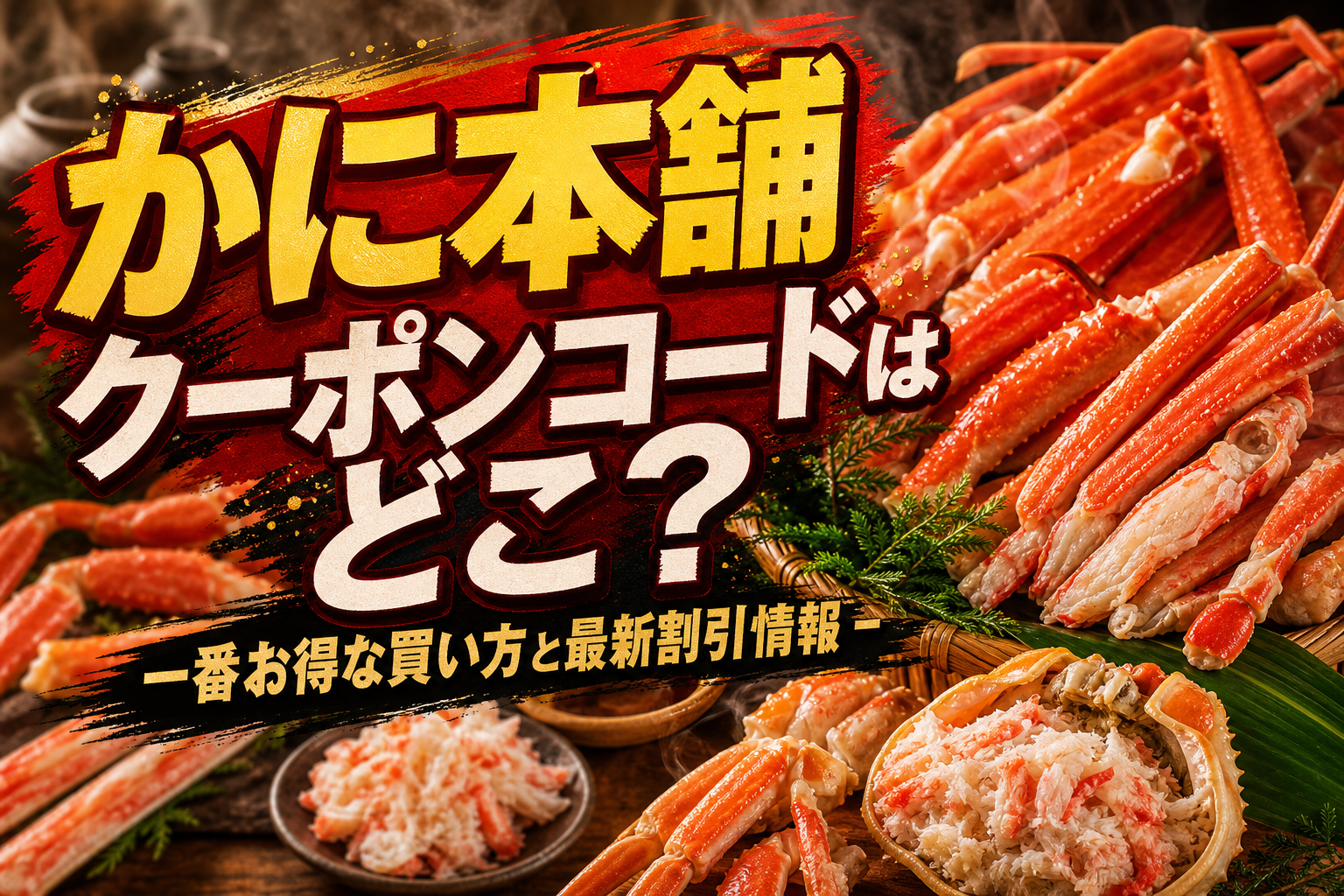 かに本舗 クーポンコードはどこ?一番お得な買い方と最新割引情報