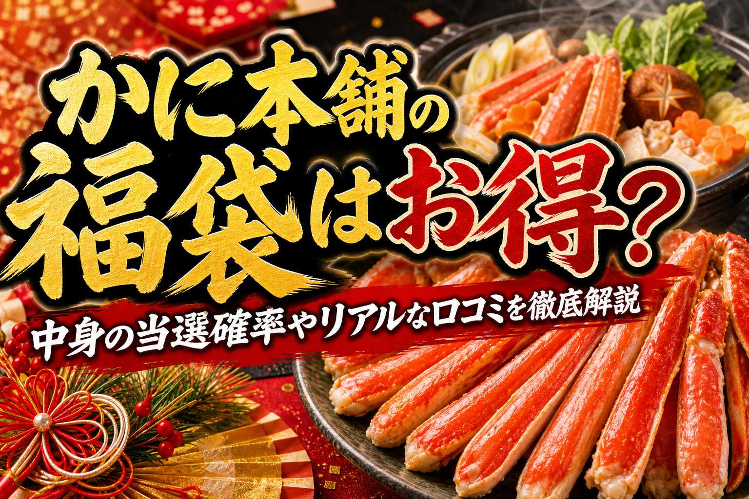 かに本舗の福袋はお得?中身の当選確率やリアルな口コミを徹底解説