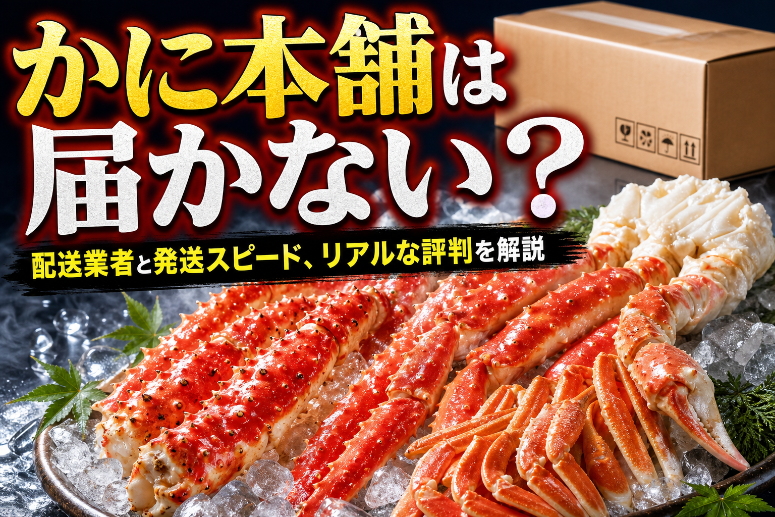かに本舗は届かない?配送業者と発送スピード、リアルな評判を解説