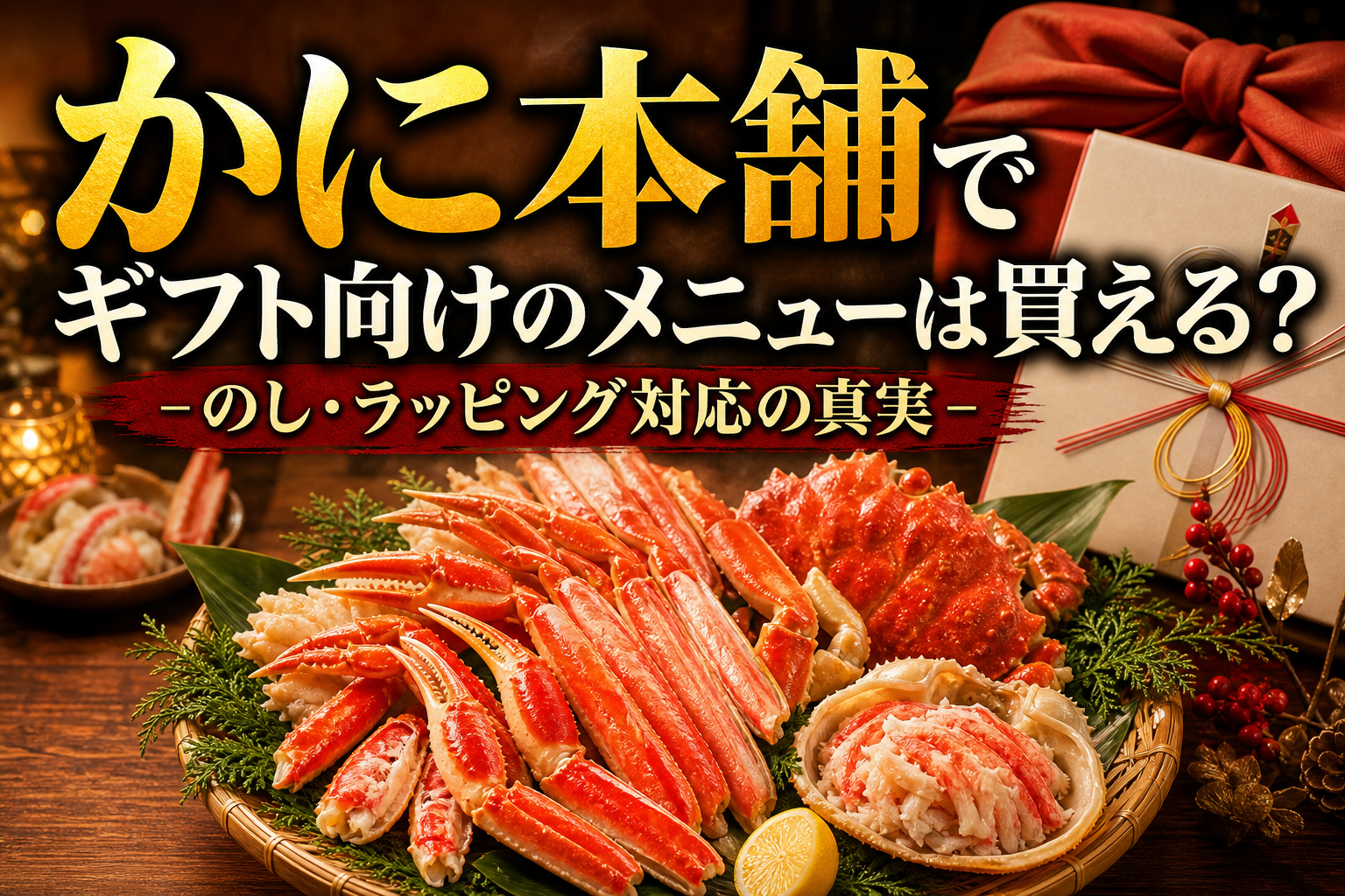 かに本舗でギフト向けのメニューは買える?のし・ラッピング対応の真実