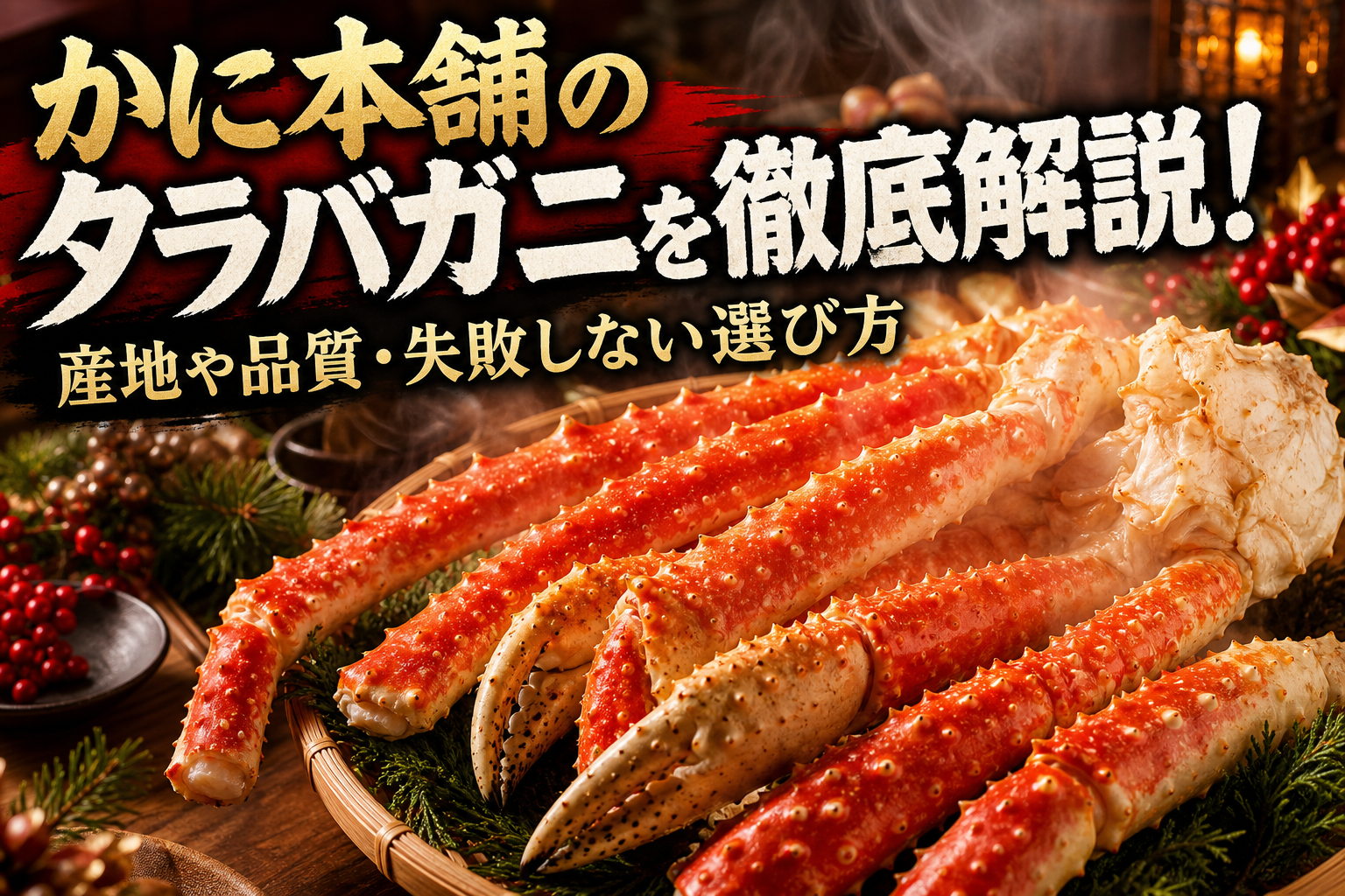 かに本舗のタラバガニを徹底解説!産地や品質・失敗しない選び方