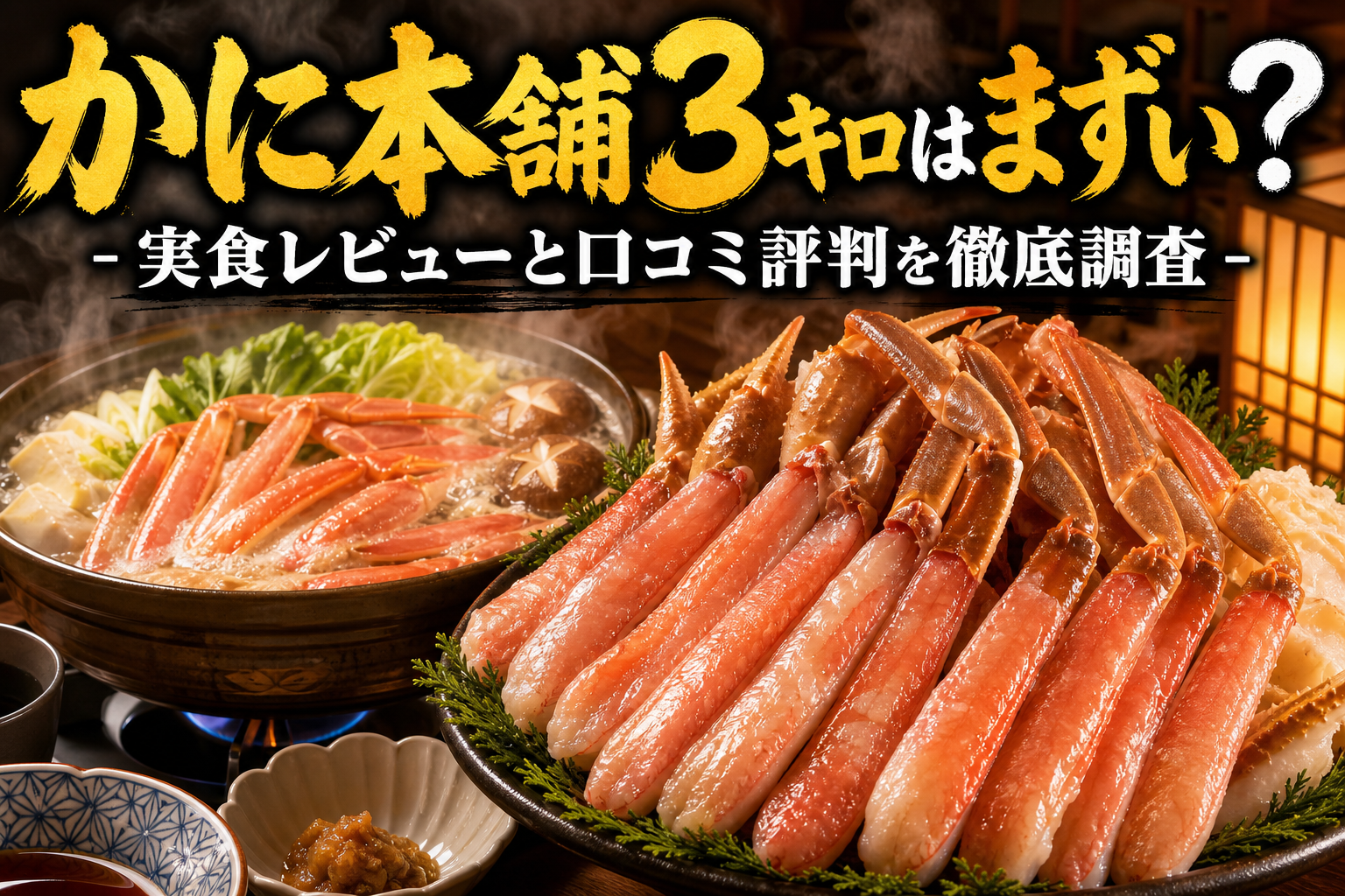 かに本舗3キロはまずい?実食レビューと口コミ評判を徹底調査