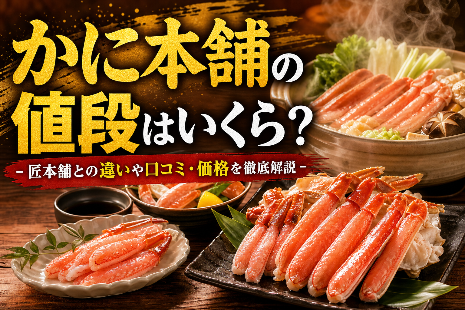 かに本舗の値段はいくら?匠本舗との違いや口コミ・価格を徹底解説