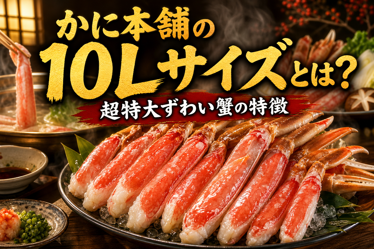 かに本舗の10Lサイズとは?超特大ずわい蟹の特徴