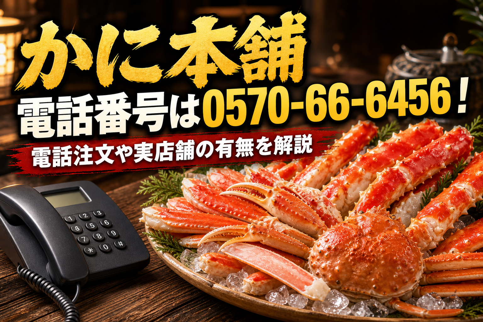 かに本舗 電話番号は0570-66-6456!電話注文や実店舗の有無を解説